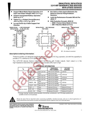 SN74LVTH125PWRG4 datasheet  